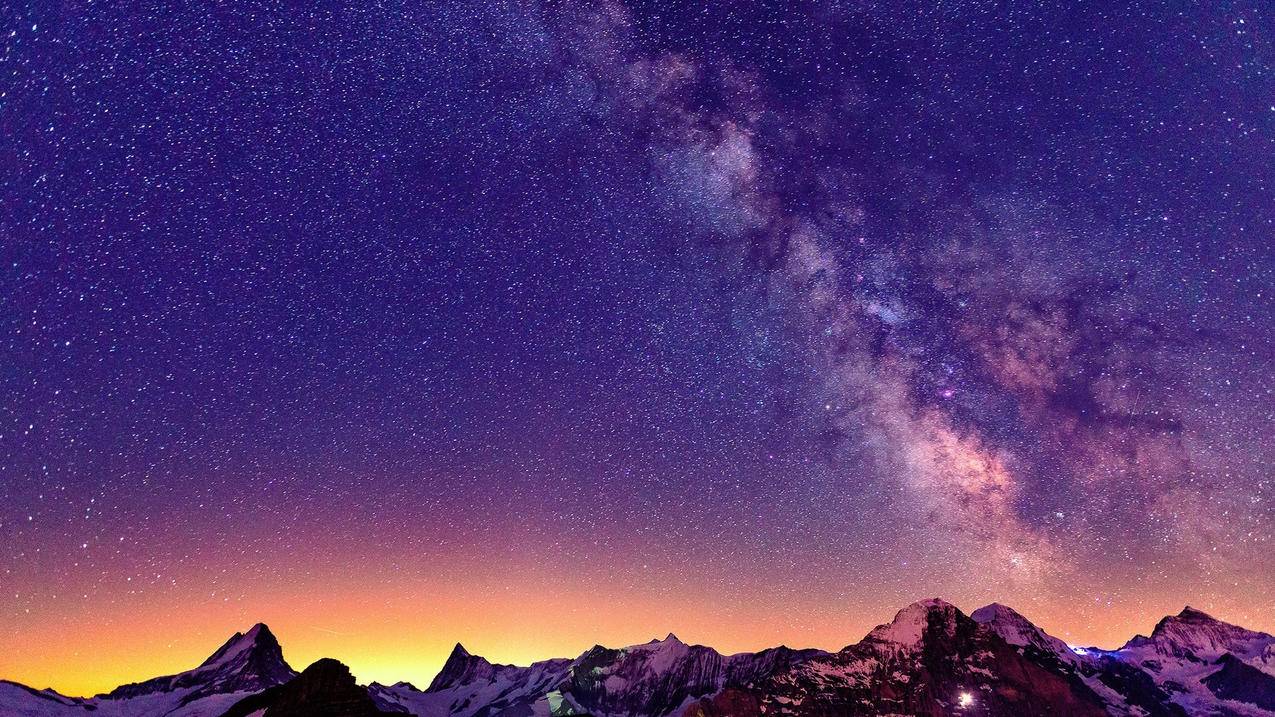 风景夜空星空银河高清壁纸 - tt98图片网