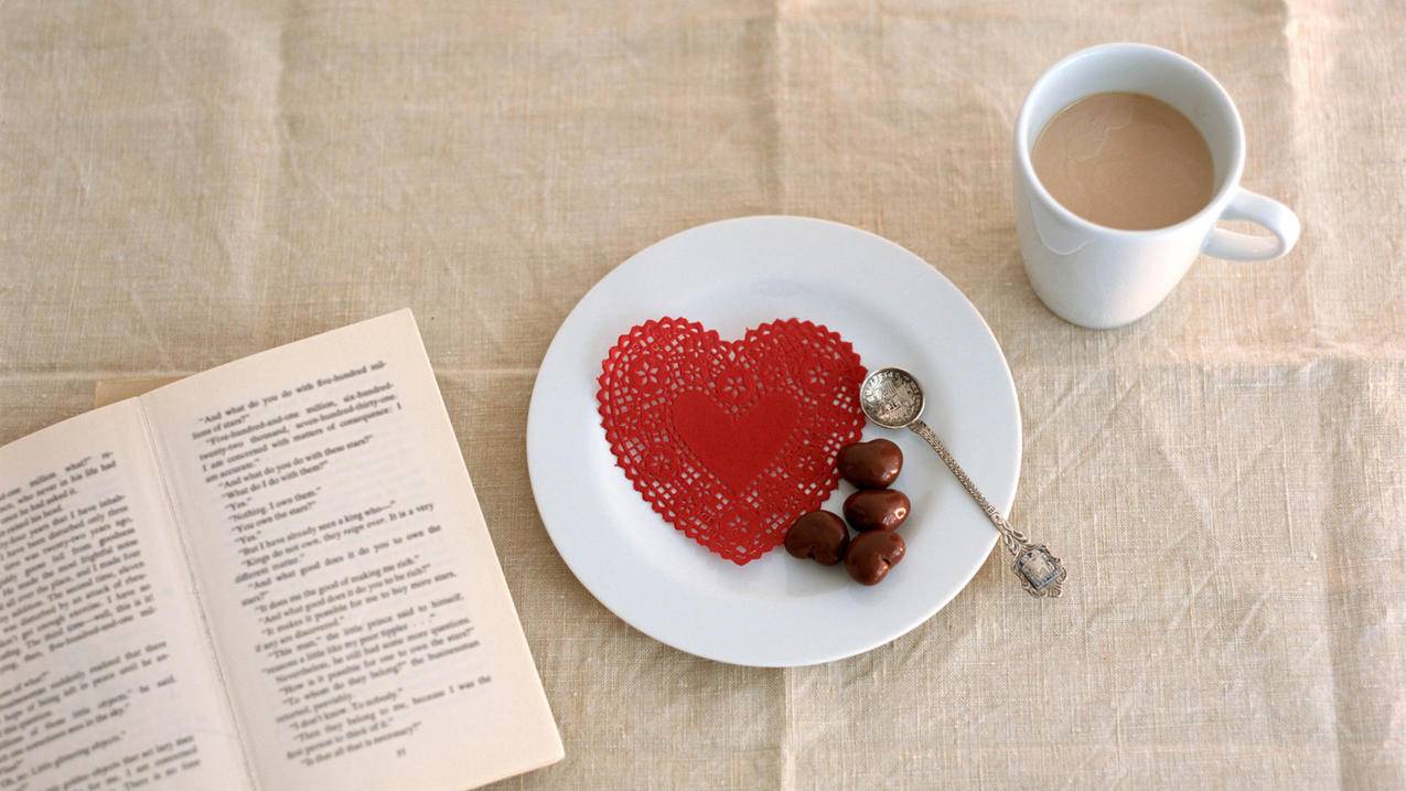 爱情美图唯美温馨咖啡点心浪漫高清壁纸