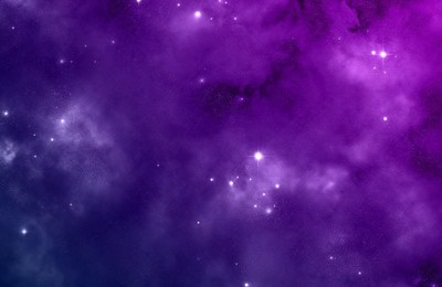 创意设计星空紫色星光高清壁纸