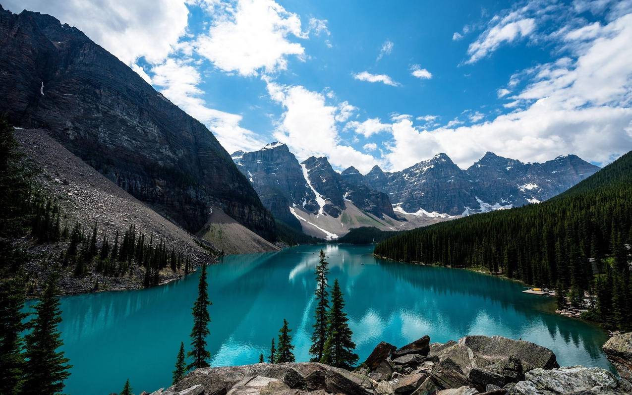 风景自然风景加拿大班夫美丽壮观宽屏高清壁纸