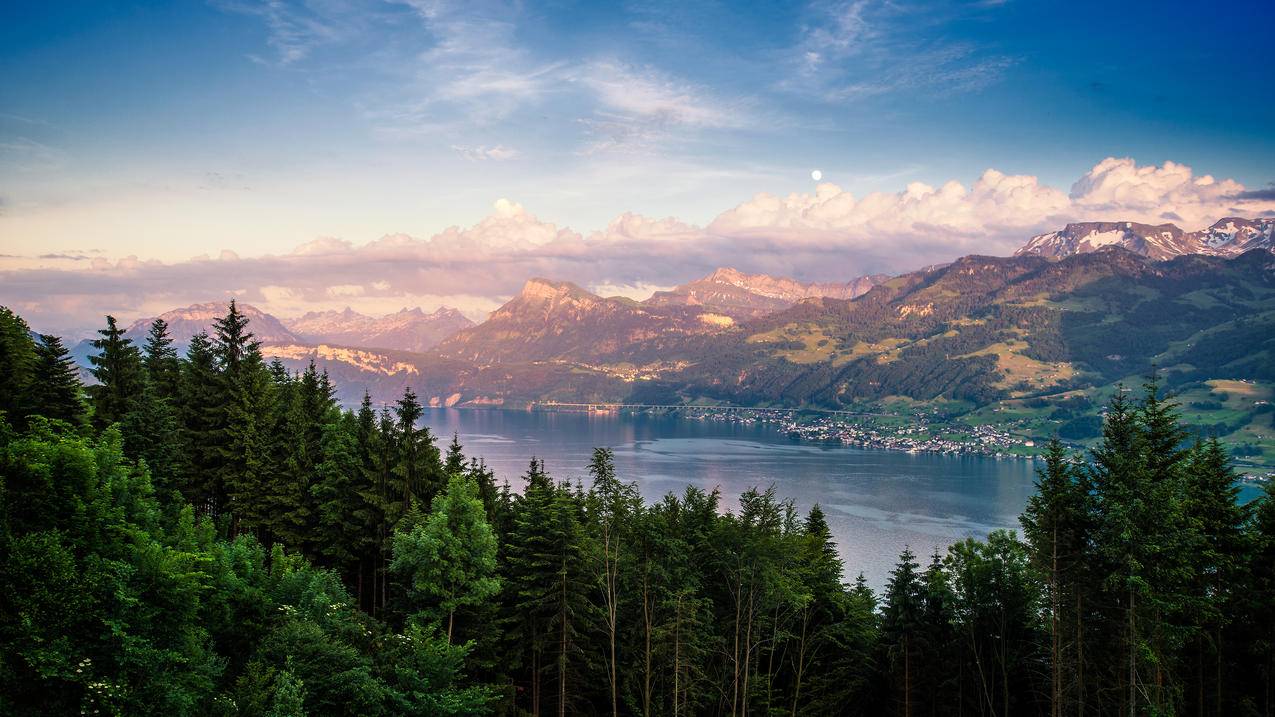 瑞士苏黎世湖风景4k壁纸 Tt98图片网