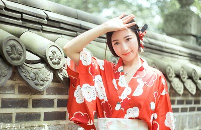 可爱日本和服美女4k壁纸