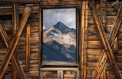 风景自然风光山川山峰威尔逊峰美国科罗拉多州高清壁纸