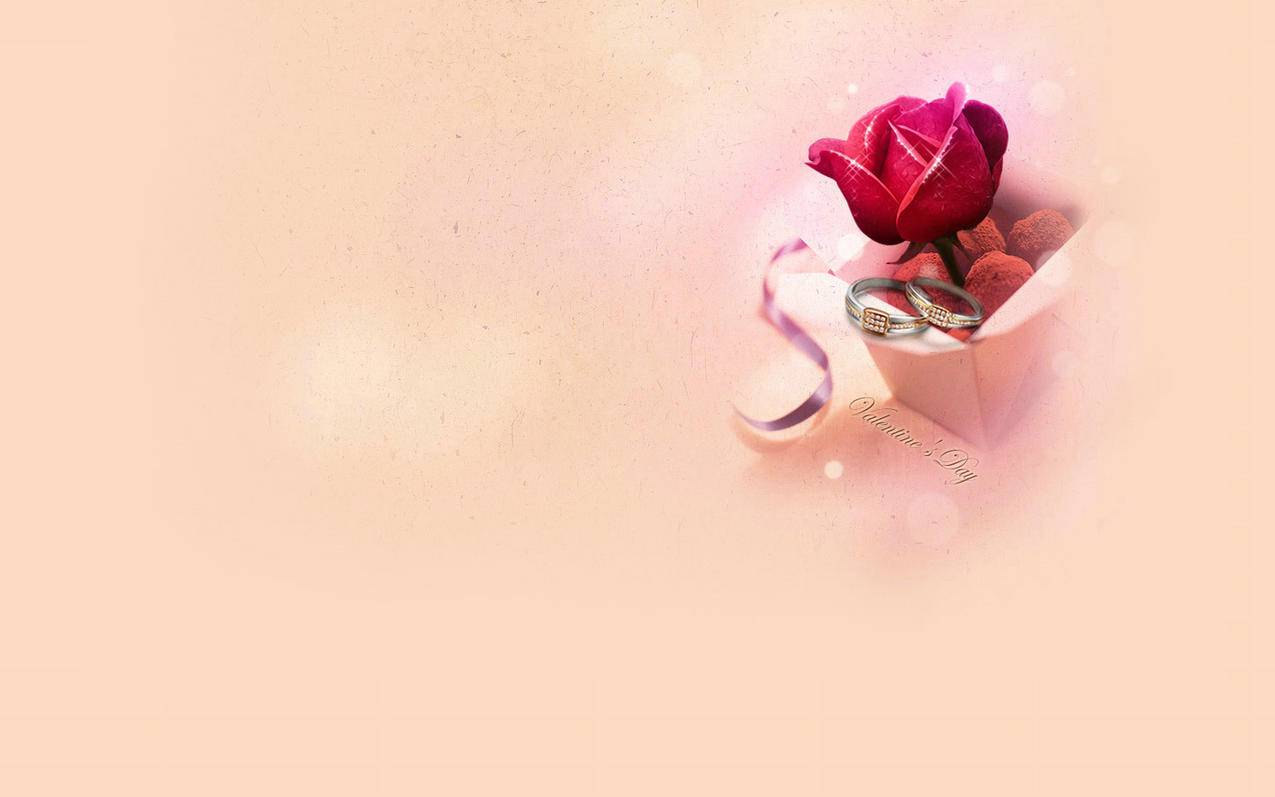 爱情美图唯美温馨玫瑰巧克力浪漫七夕高清壁纸