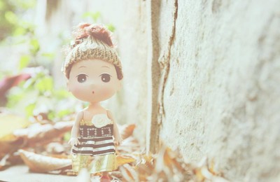 小清新女孩静物写真SD娃娃可爱高清壁纸