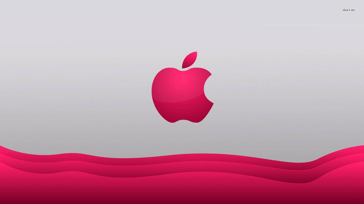 炫酷设计简约品牌苹果红色高清壁纸